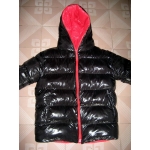 New shiny nylon winter jacket down jacket size L/XL red